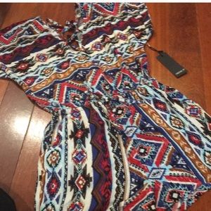Sassy Forever 21 Tribal Romper, size M, NWT